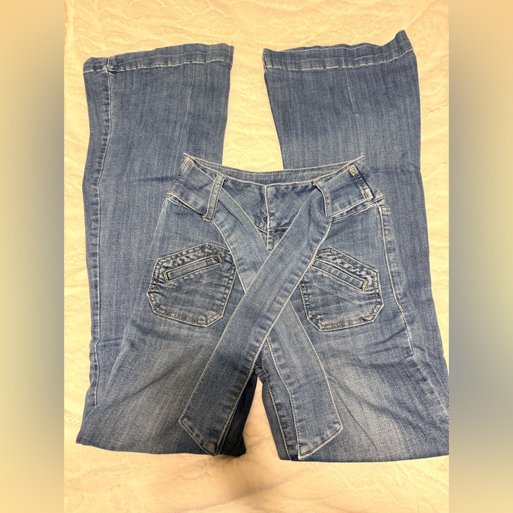 Forever 21 Women's Blue Flare Jeans